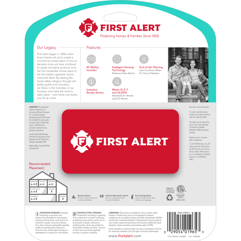 Smoke and Carbon Monoxide Detector with 9V Battery I33052