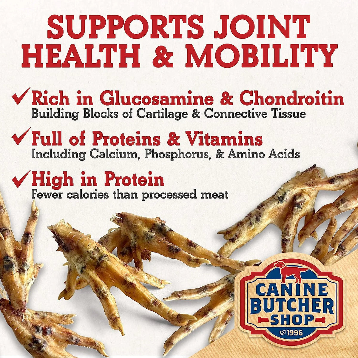 Chicken Feet for Dogs Pack of 30 All Natural Dog Chews L7181