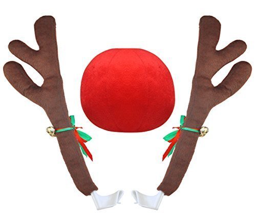 Car Antler and Nose Kit Decoration Set J565