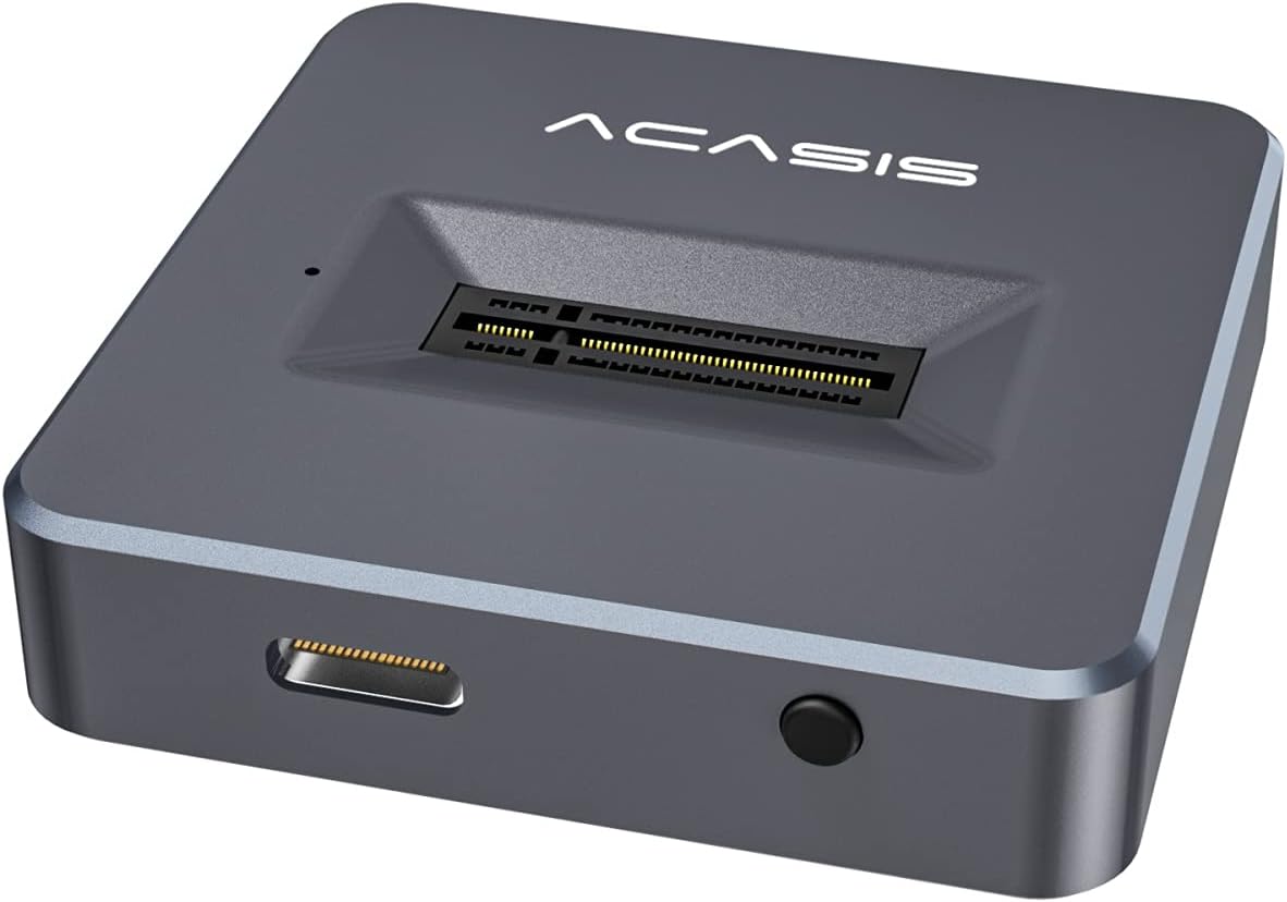 NVMe M.2 Dual-Bay Offline Clone Docking Station for M2 SSD U84217