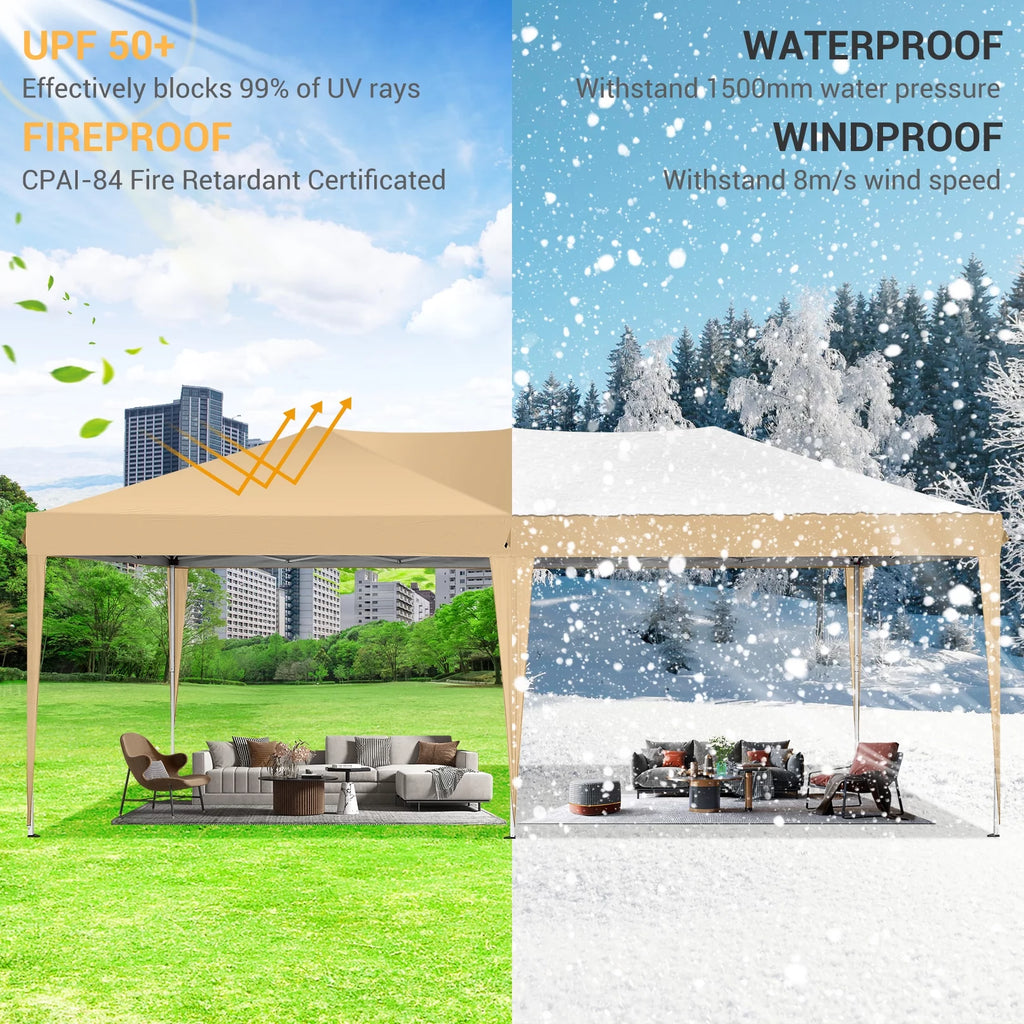10' x 20' Pop Up Canopy Tent with Carrying Bag T329