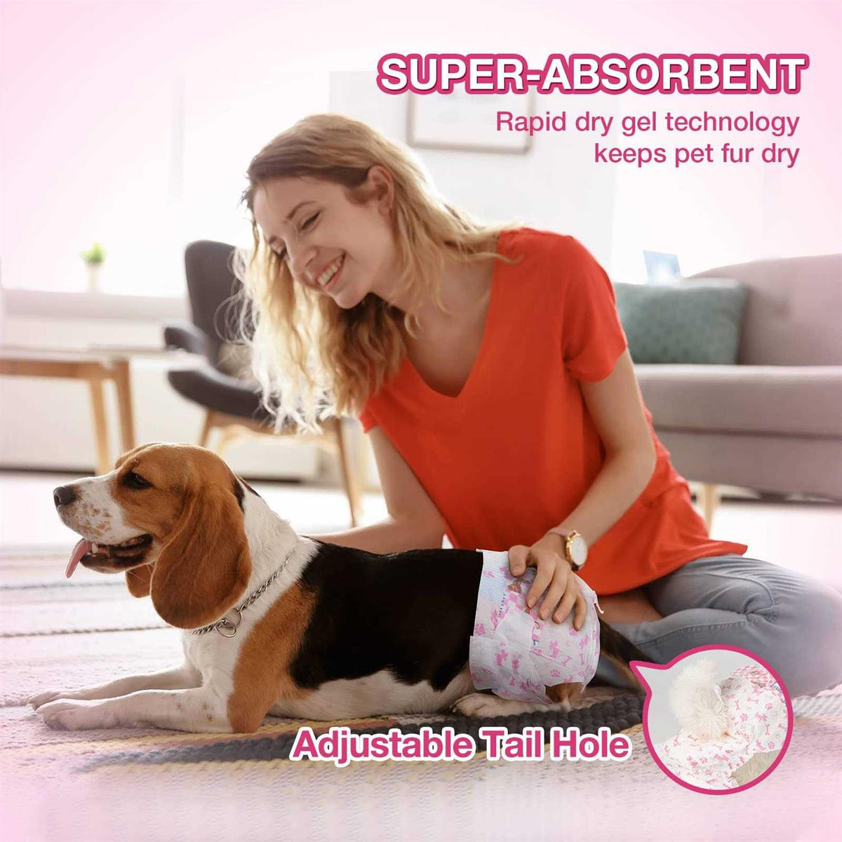 Disposable Female Dog Diapers Super Absorbent F2254