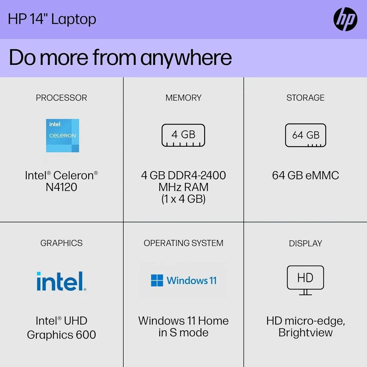 14-inch Laptop with 16GB RAM, 320GB Storage I871