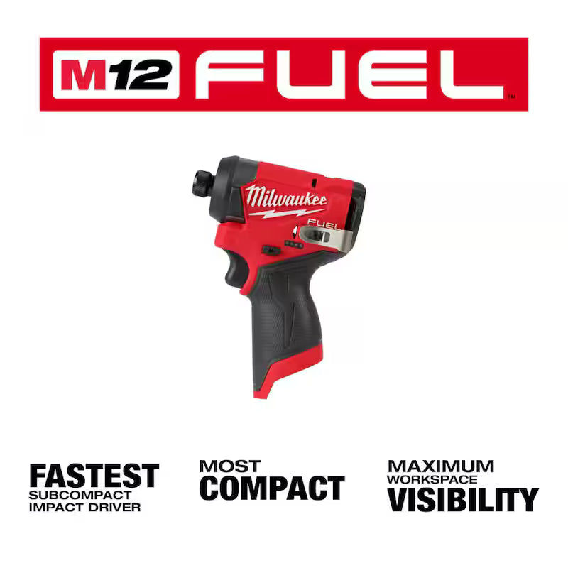 12-Volt Cordless 1/4 in. Hex Impact Driver Kit with 2.0Ah Battery and Bag U952785