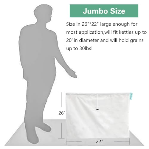 Extra Large Reusable 2 Pack 250 Micron Fine Mesh Brew Bag K996981