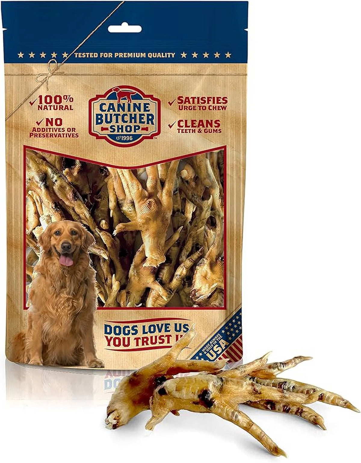 Chicken Feet for Dogs Pack of 30 All Natural Dog Chews L7181