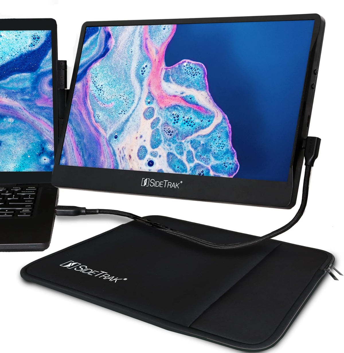 12.5” FHD IPS Dual Screen Portable Monitor with 13” Protective Case B349176