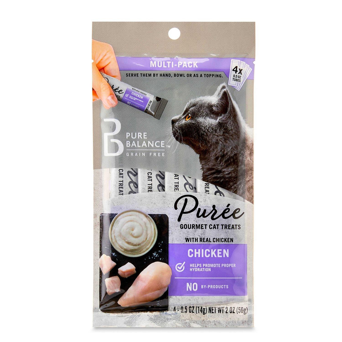 Puree Gourmet Cat Treats with Real Chicken X822347