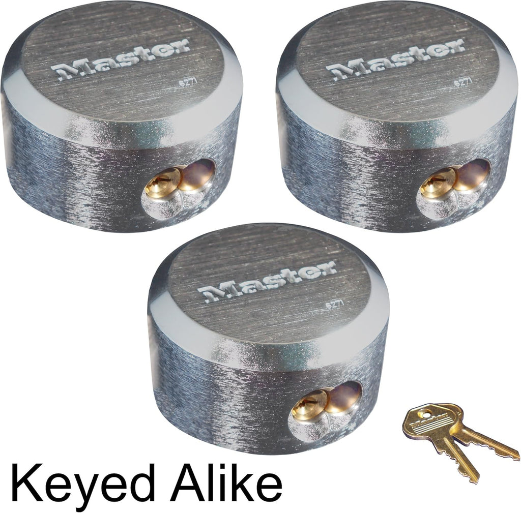 10 Pack Chrome Rekeyable Pin Tumbler Padlock K233737