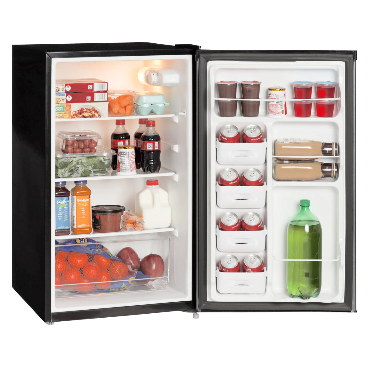 4.4 Cu ft Black Stainless Steel Look Mini Fridge I786514