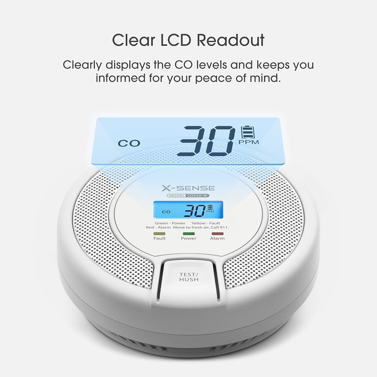 Wireless Interconnected Carbon Monoxide Detector, Pack of 2 U47243
