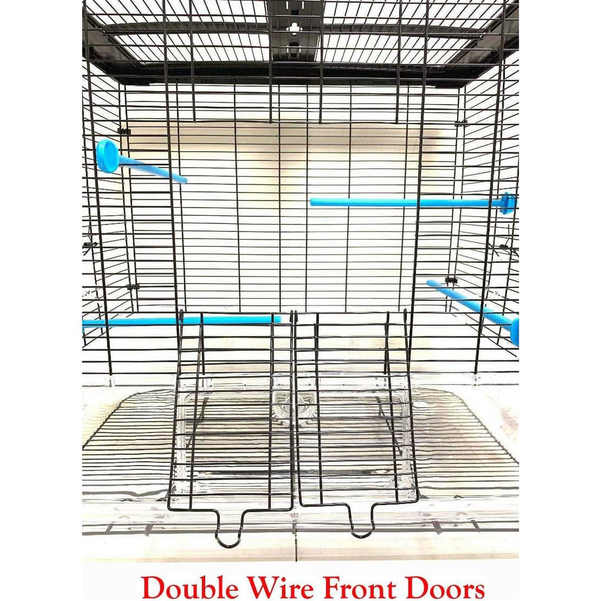 Large Flight Bird Cage with Detachable Clear Base W343