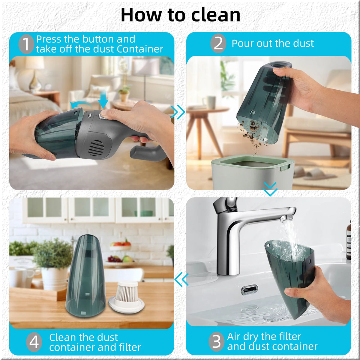 Cordless Handheld Car Vacuum Cleaner G673