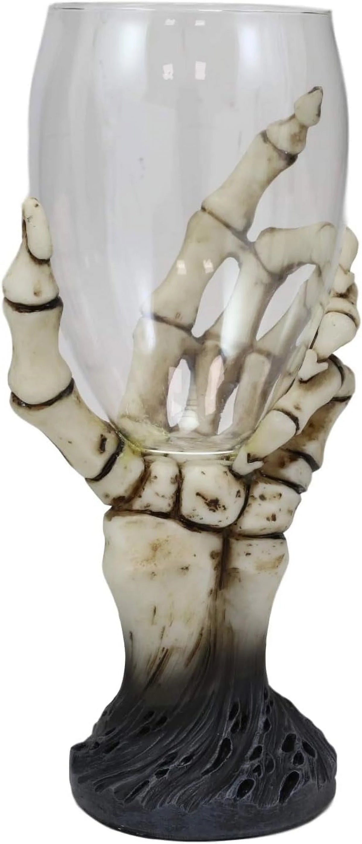 Gothic Skeleton Wine Goblet Glass Chalice T95900