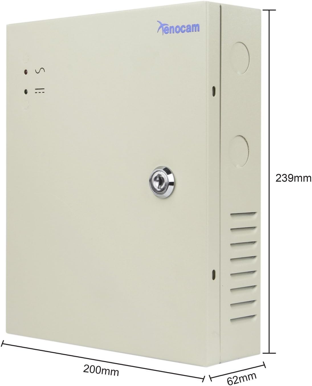 9 Channel Port 12V DC 10 Amp Distributed Power Supply Box for CCTV DVR Security System, Pack of 2 A677
