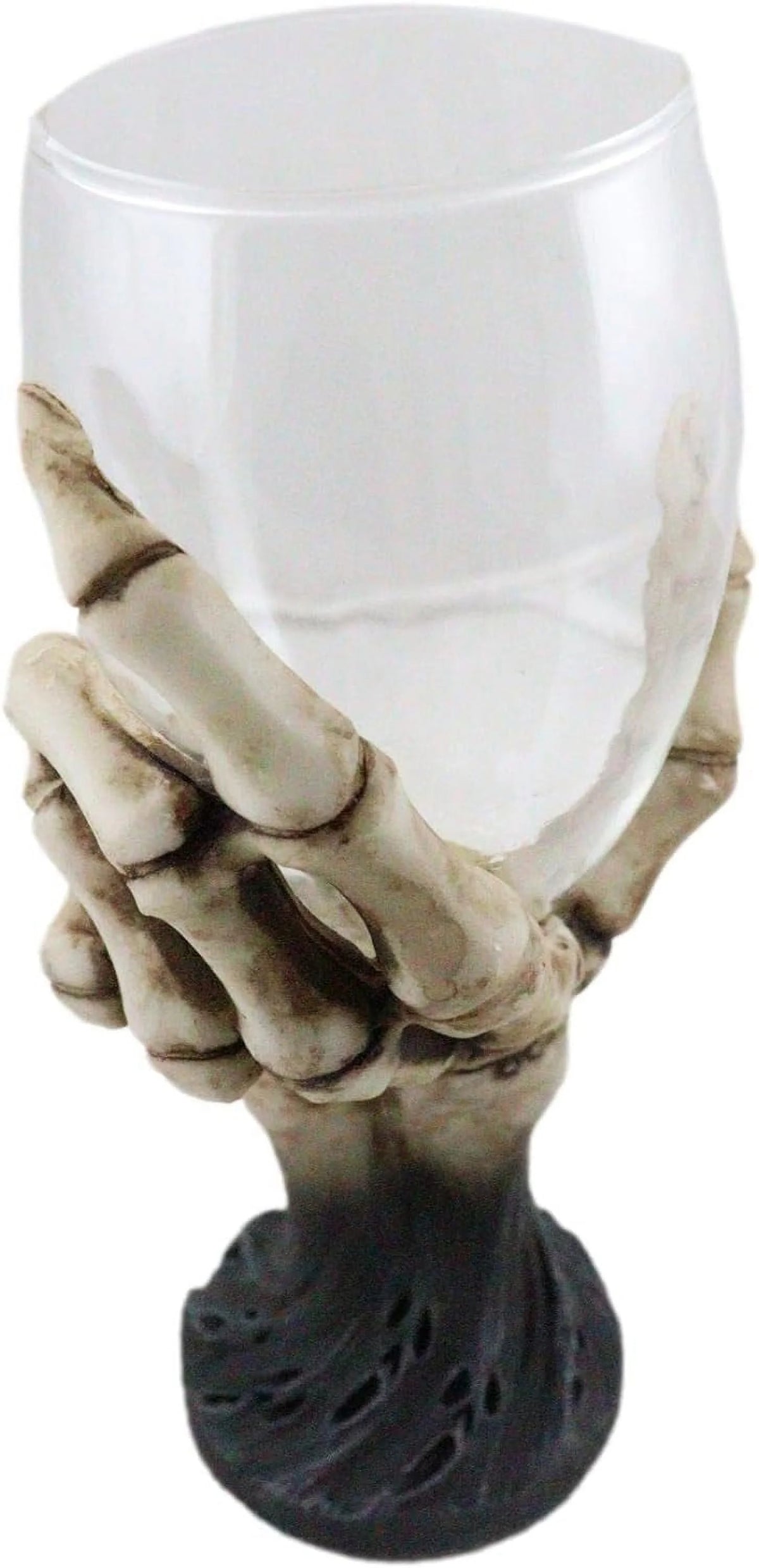 Gothic Skeleton Wine Goblet Glass Chalice T95900