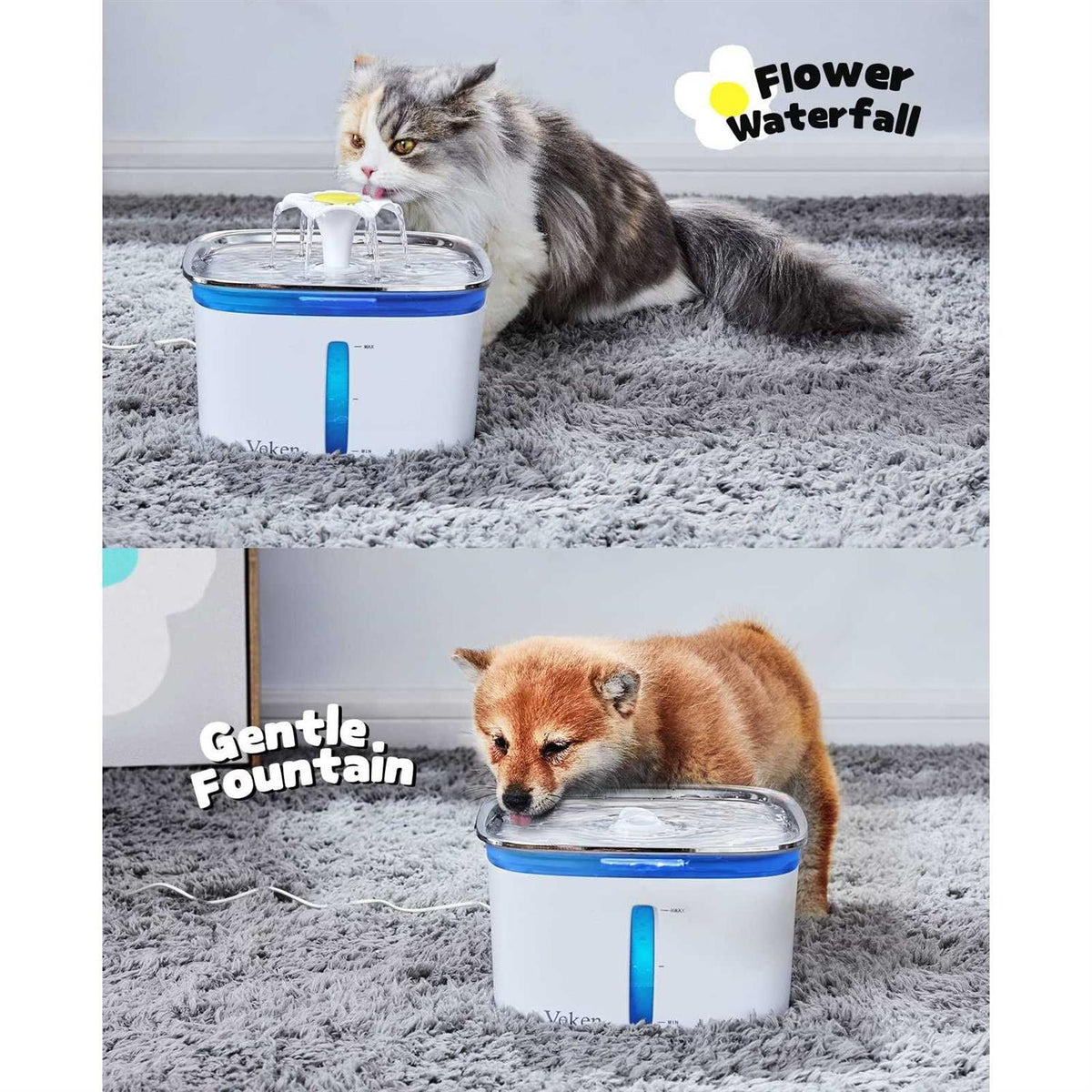 95oz Automatic Pet Water Fountain D85699