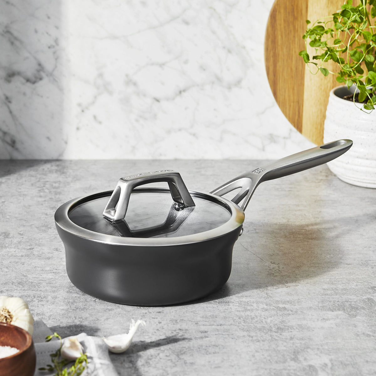 1.5 Qt Hard Anodized Non-Stick Sauce Pan D228067