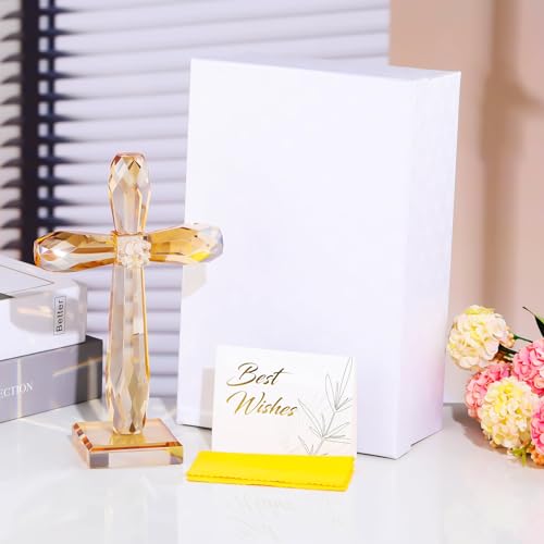 Crystal Standing Cross Decor M1395