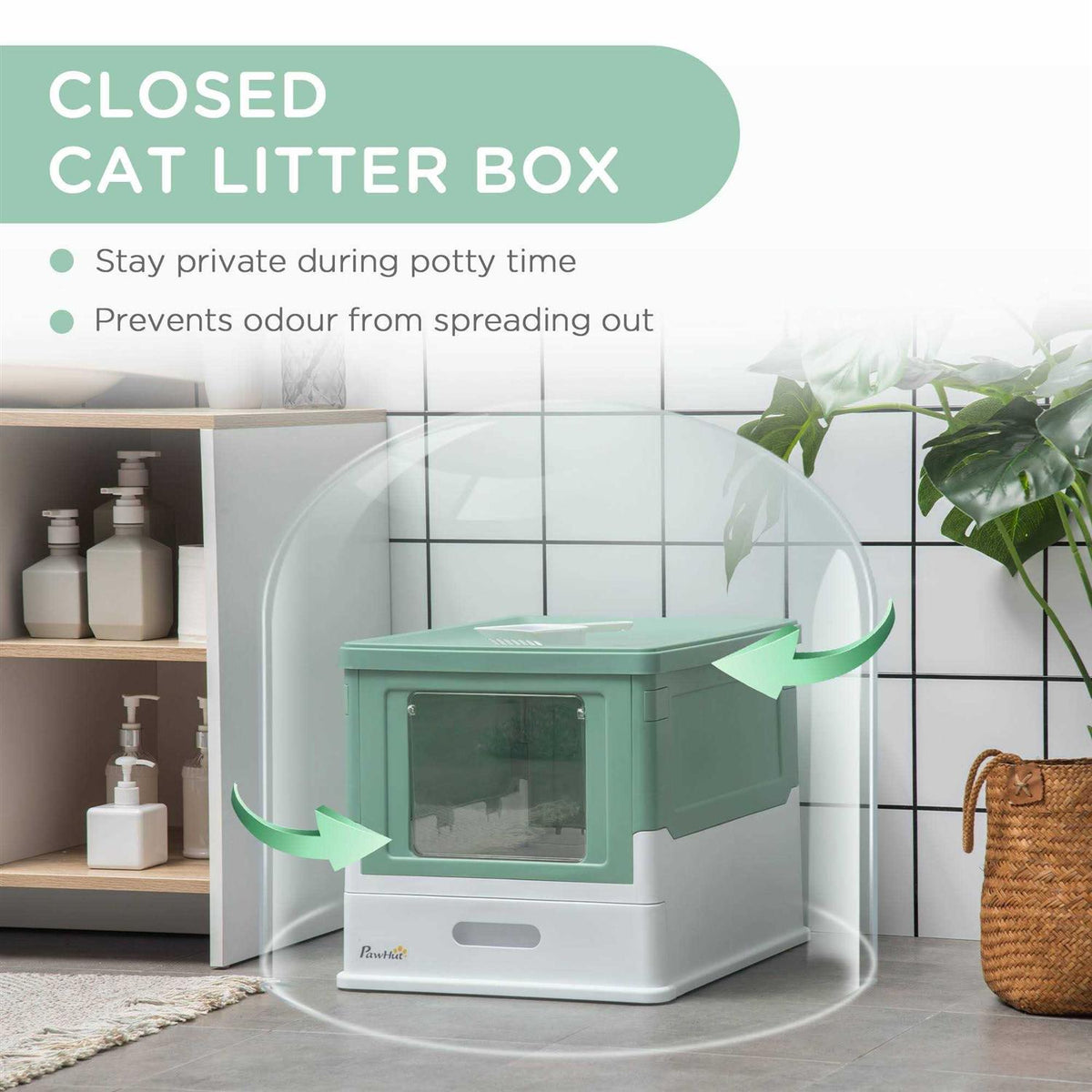 Fully Enclosed Cat Litter Box R25274