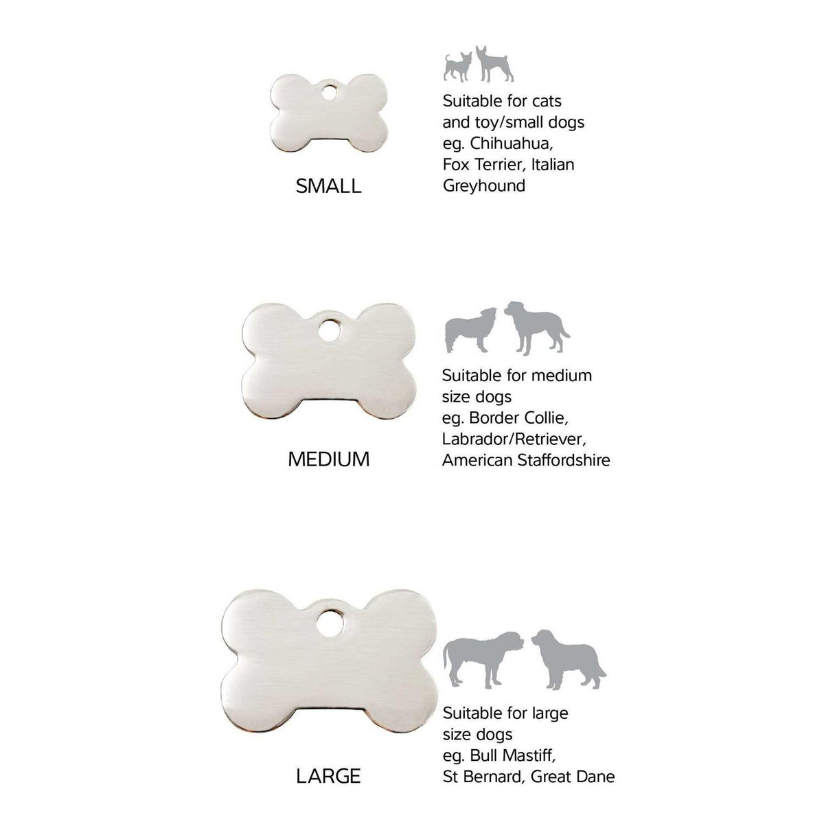Bone Pet ID Dog Tag V4153