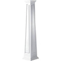 10 inchw x 96 inchh Square Tapered Raised Panel Column with Crown Capital and Crown Base R966801