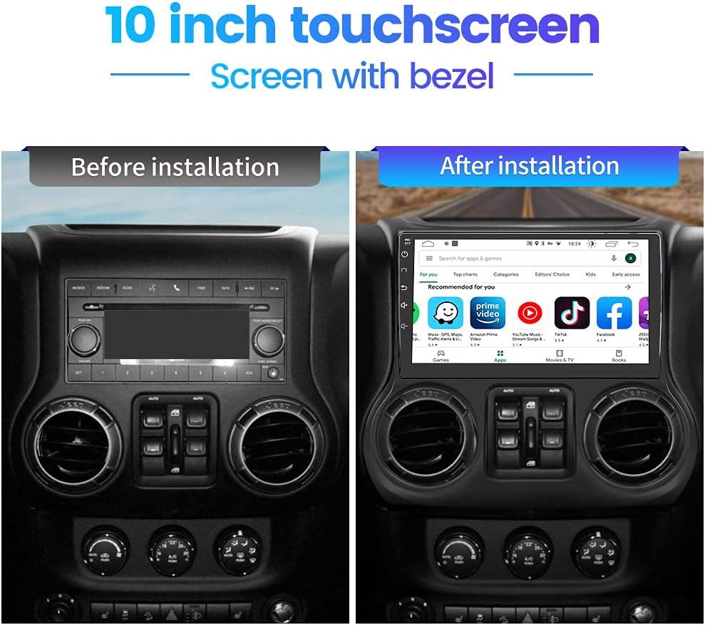 10 inch Touch Screen Car Radio Stereo O47346