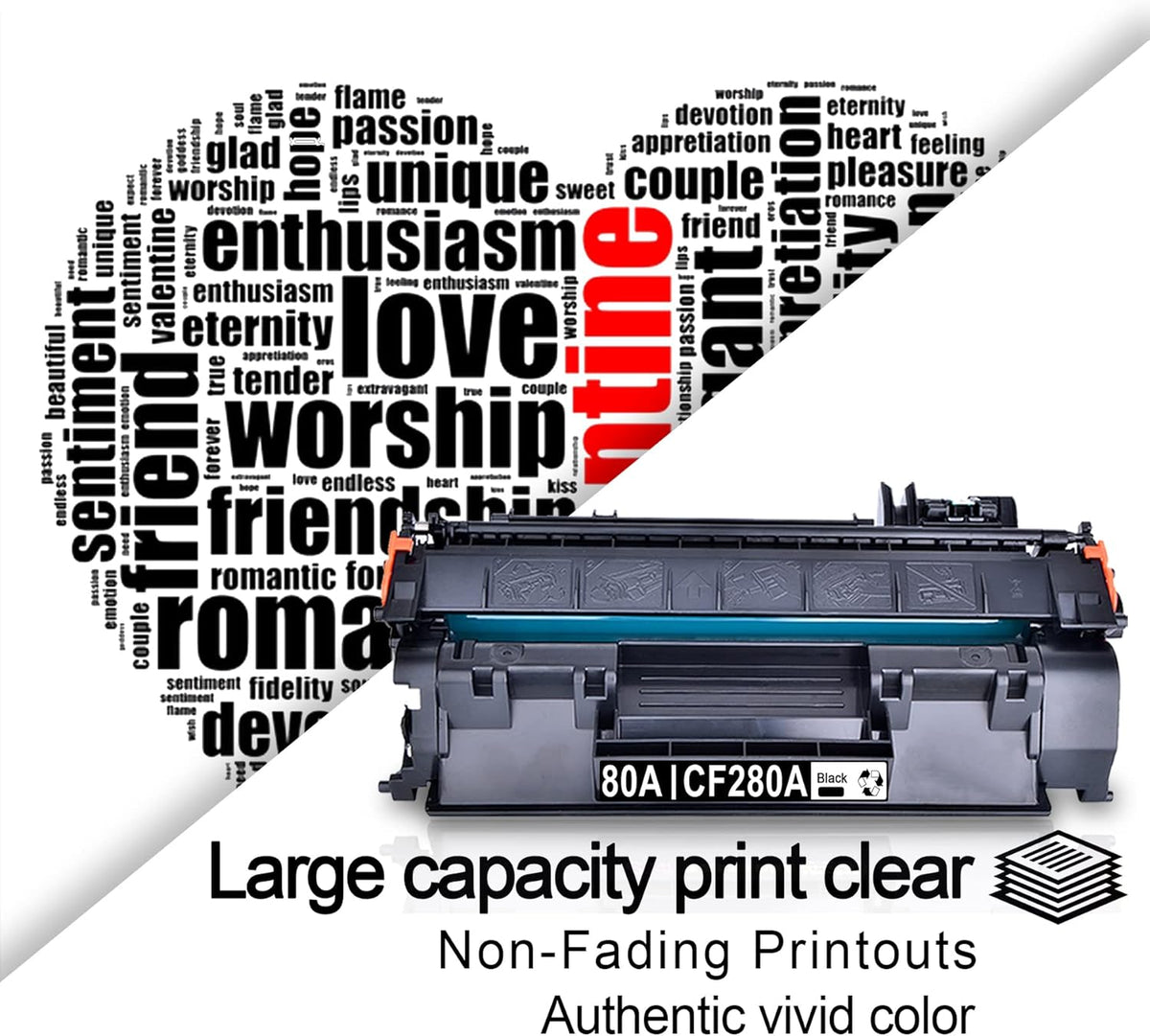 (2 Pack, Black) Compatible Toner Cartridge 80A Replacement for HP Printers V5216