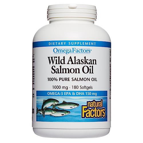 Wild Alaskan Salmon Oil Omega-3 EPA DHA Vitamin D 180 Count G738
