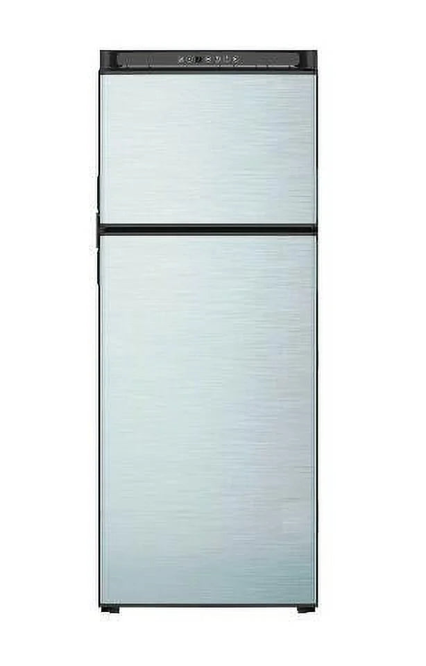 10 Cubic Feet 2 Door Refrigerator With Freezer, Black H997