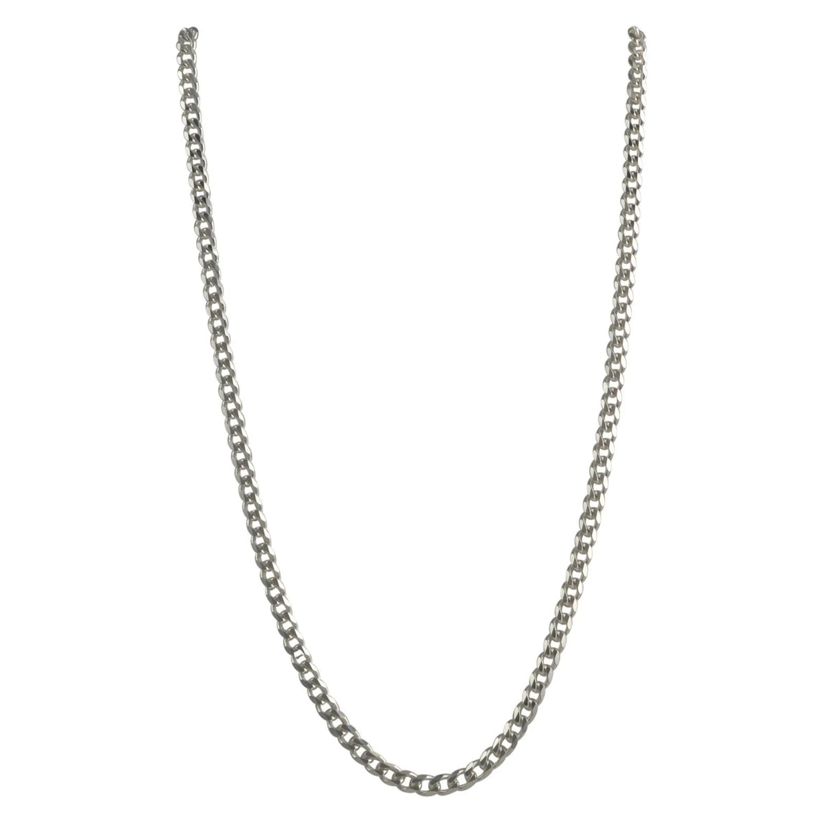 Solid .925 Sterling Silver Figaro Chain Bracelet O100