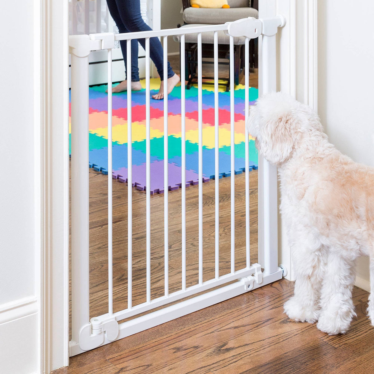 White Pressure Mounted Gate W35035
