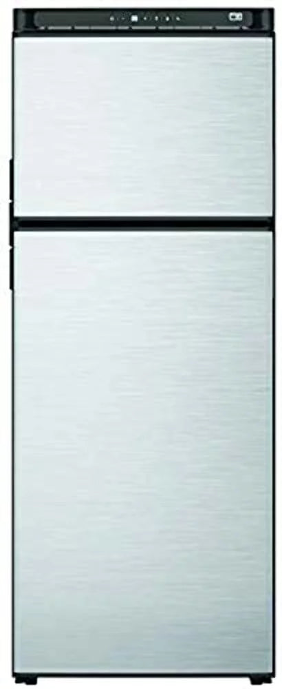 10 Cubic Feet 2 Door Refrigerator With Freezer, Black H997