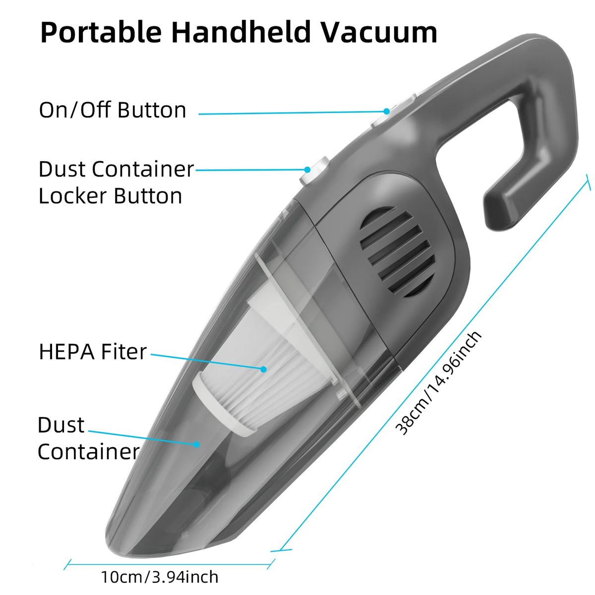 Cordless Handheld Car Vacuum Cleaner G673