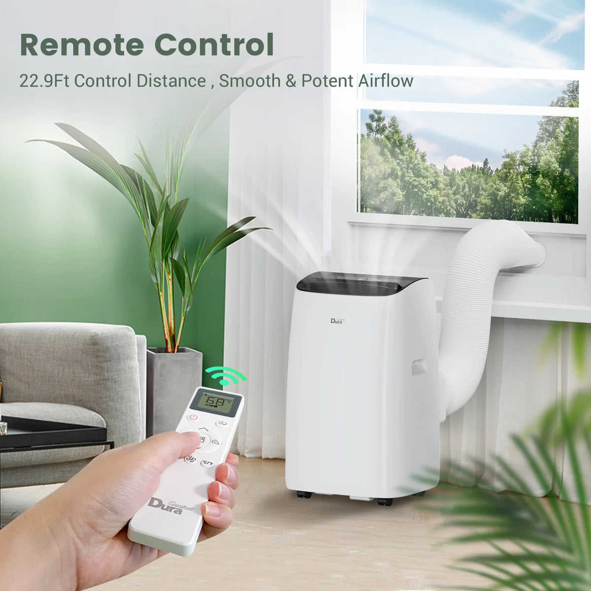 10200 BTU Portable Air Conditioner up to 450 Sq Ft with Dehumidifier Y425