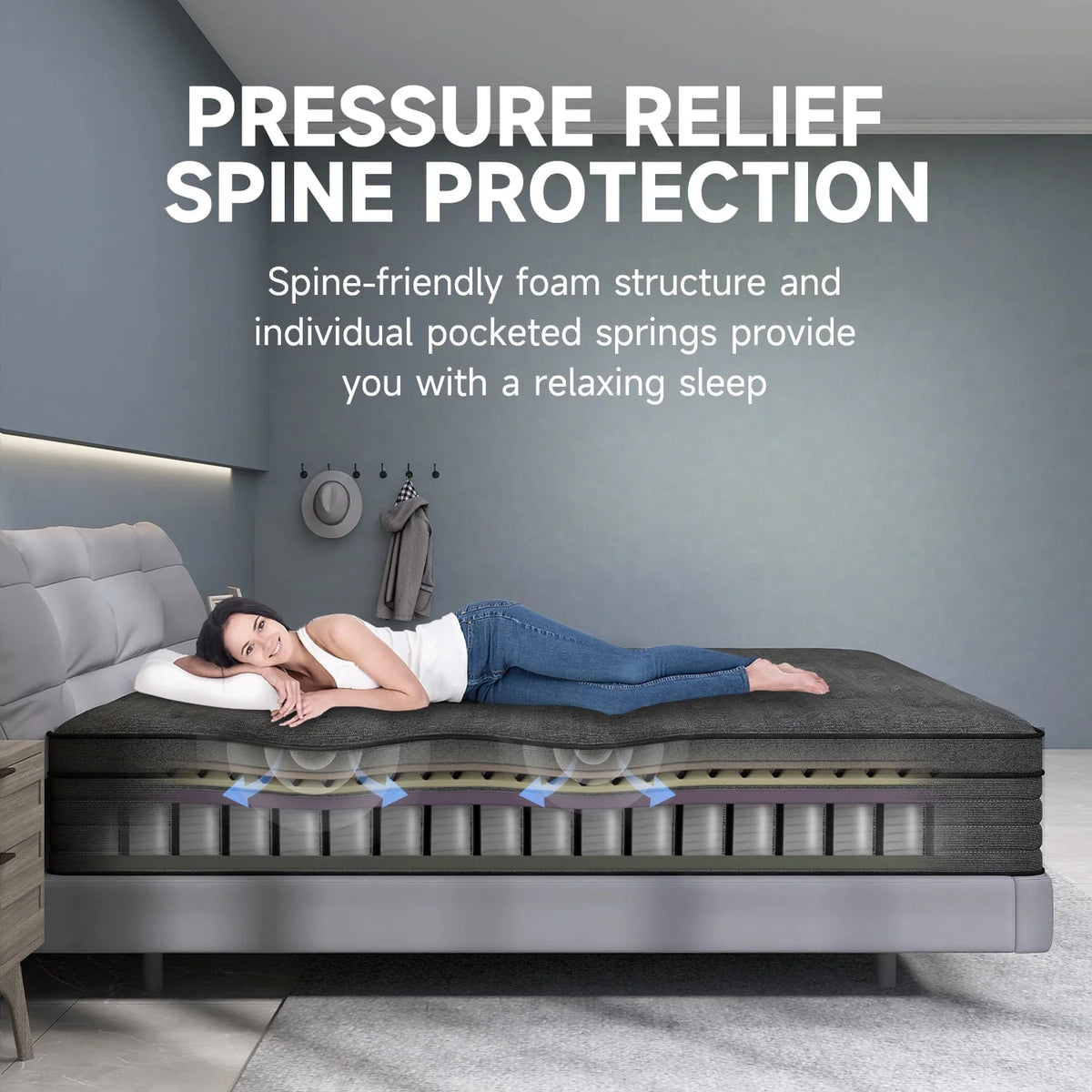 14 inch Full Medium Firm Hybrid Mattress O294803