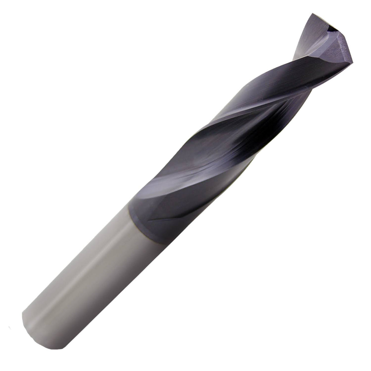 1/4x22 Diameter Standard Length 2 Flute nACo Coated Solid Carbide Drill 140° Point S9776