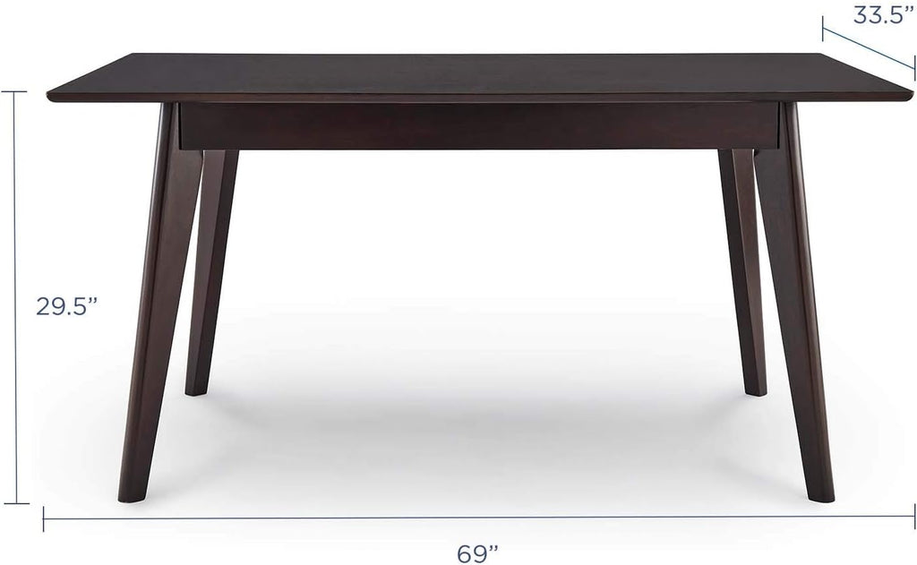69 Rectangle Cappuccino Dining Table A925718