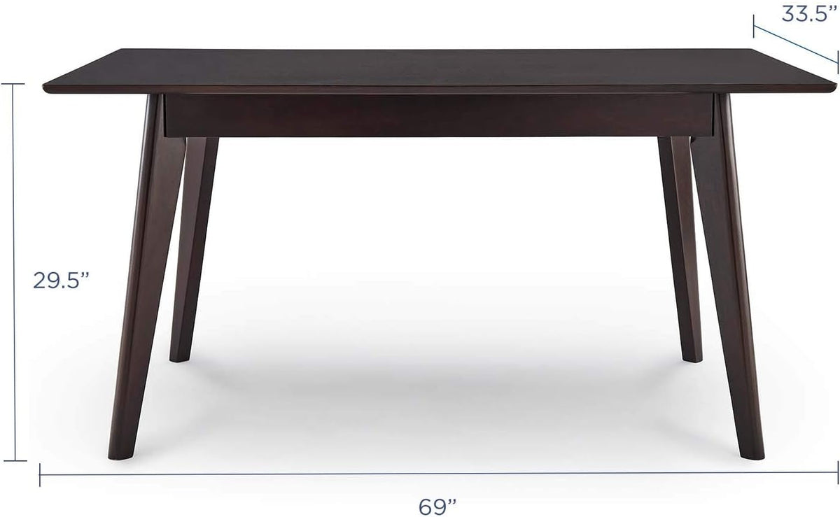 69 Rectangle Cappuccino Dining Table A925718