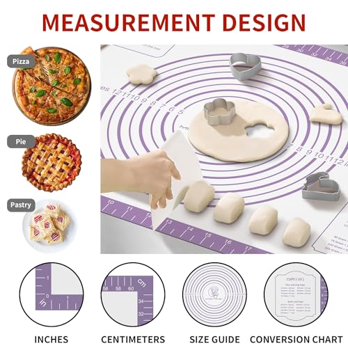 Non Stick Silicone Baking Mat with Measurement U8172
