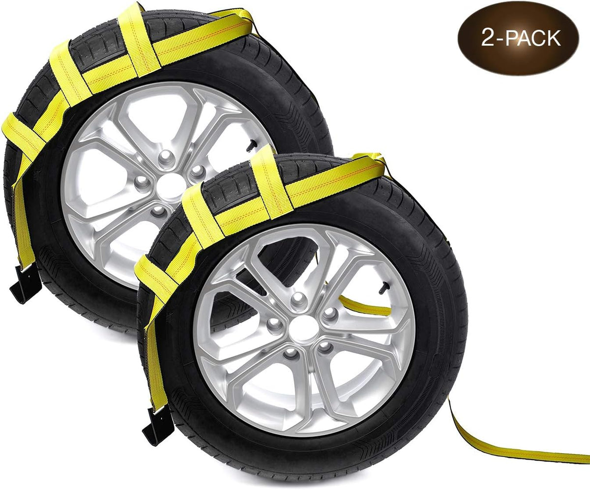 Tow Dolly Basket Straps with Flat Hooks 2-Pack X74810