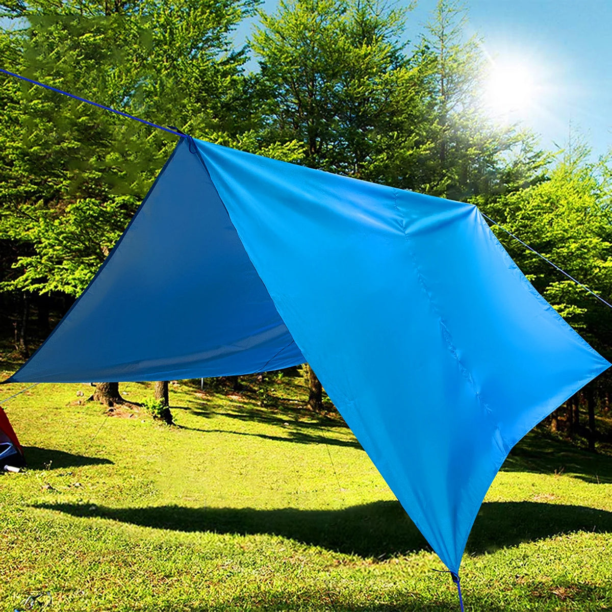 9.8ft Waterproof Camping Tarp Hammock Sunshade Rain Shelter Tarpaulin Canopy Y7019