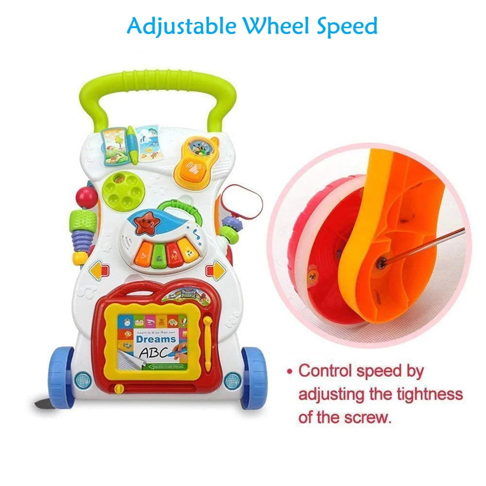Baby Push Walker Sit to Stand Toddler Learning Walker P779582
