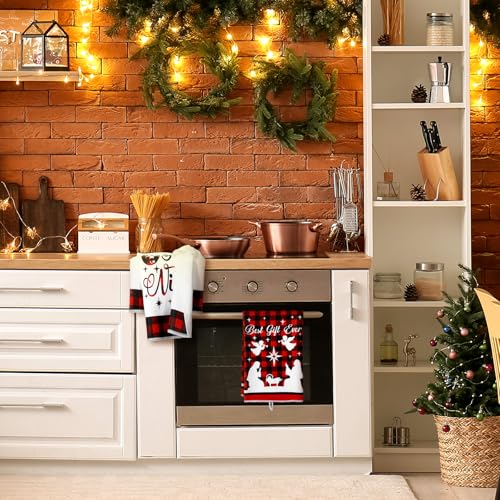 11 Pcs Christmas Kitchen Towels and Spoons Set W516298