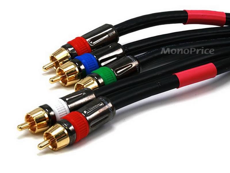100ft 18AWG CL2 5-RCA Component Video Audio Coaxial Cable T1300