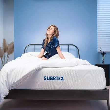 10 inch Gel Memory Foam Mattress, California King, White Y731125