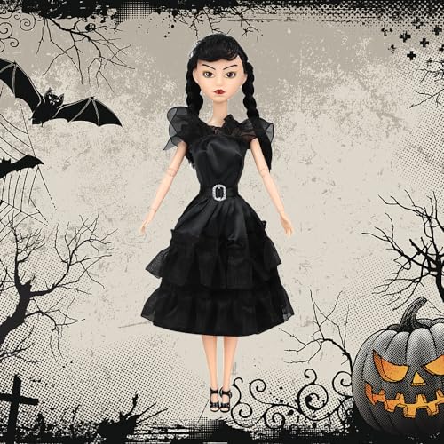 Black Dress Christmas Dolls S364