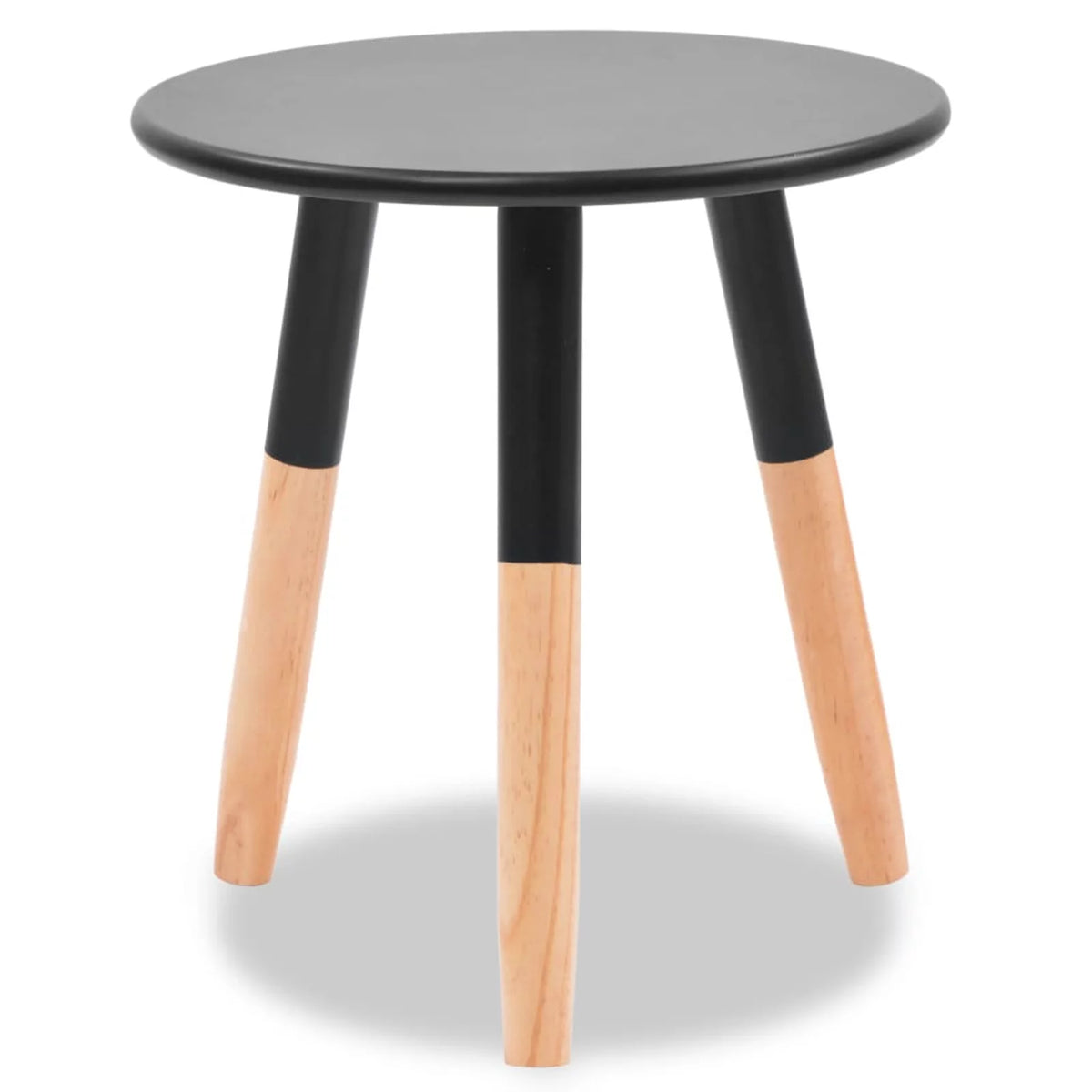 Set of 2 Black Round Side Table B499
