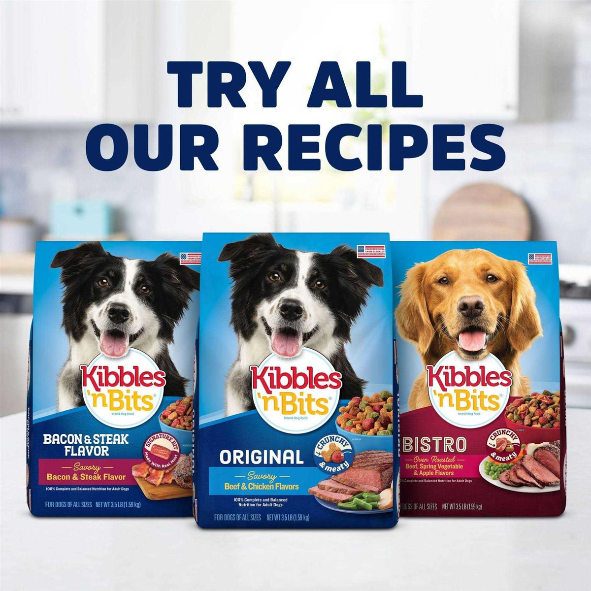Bacon & Steak Dry Dog Food L17932