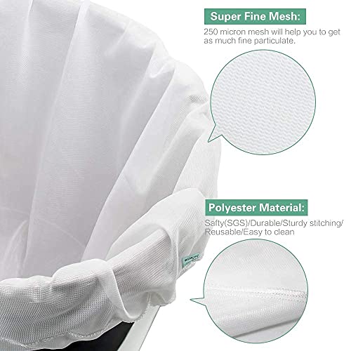 Extra Large Reusable 2 Pack 250 Micron Fine Mesh Brew Bag K996981